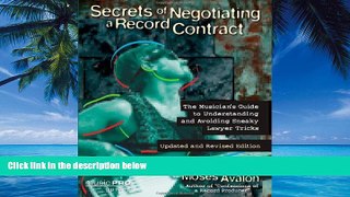 Big Deals  Secrets of Negotiating a Record Contract: Music Pro Guides  Full Ebooks Most Wanted