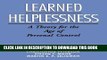 [BOOK] PDF Learned Helplessness: A Theory for the Age of Personal Control Collection BEST SELLER
