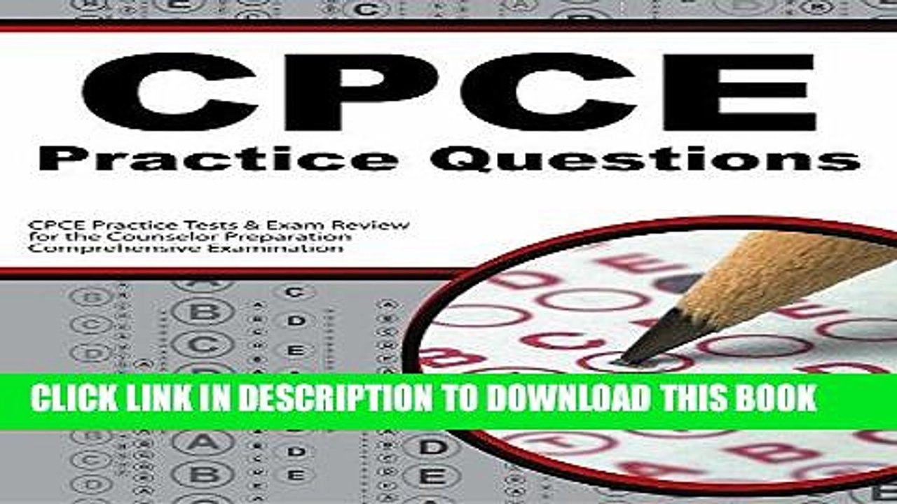[PDF] CPCE Practice Questions: CPCE Practice Tests   Exam Review for the Counselor Preparation