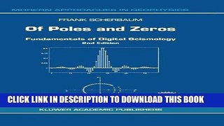 Ebook Of Poles and Zeros: Fundamentals of Digital Seismology (Modern Approaches in Geophysics)