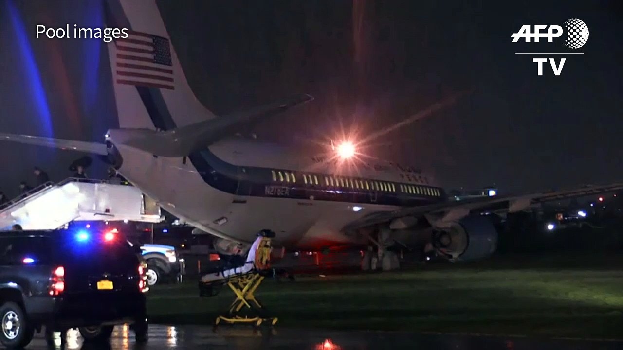Trump running mate's plane skids off NY runway