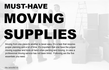 Moving Supplies That are Essential for Relocations