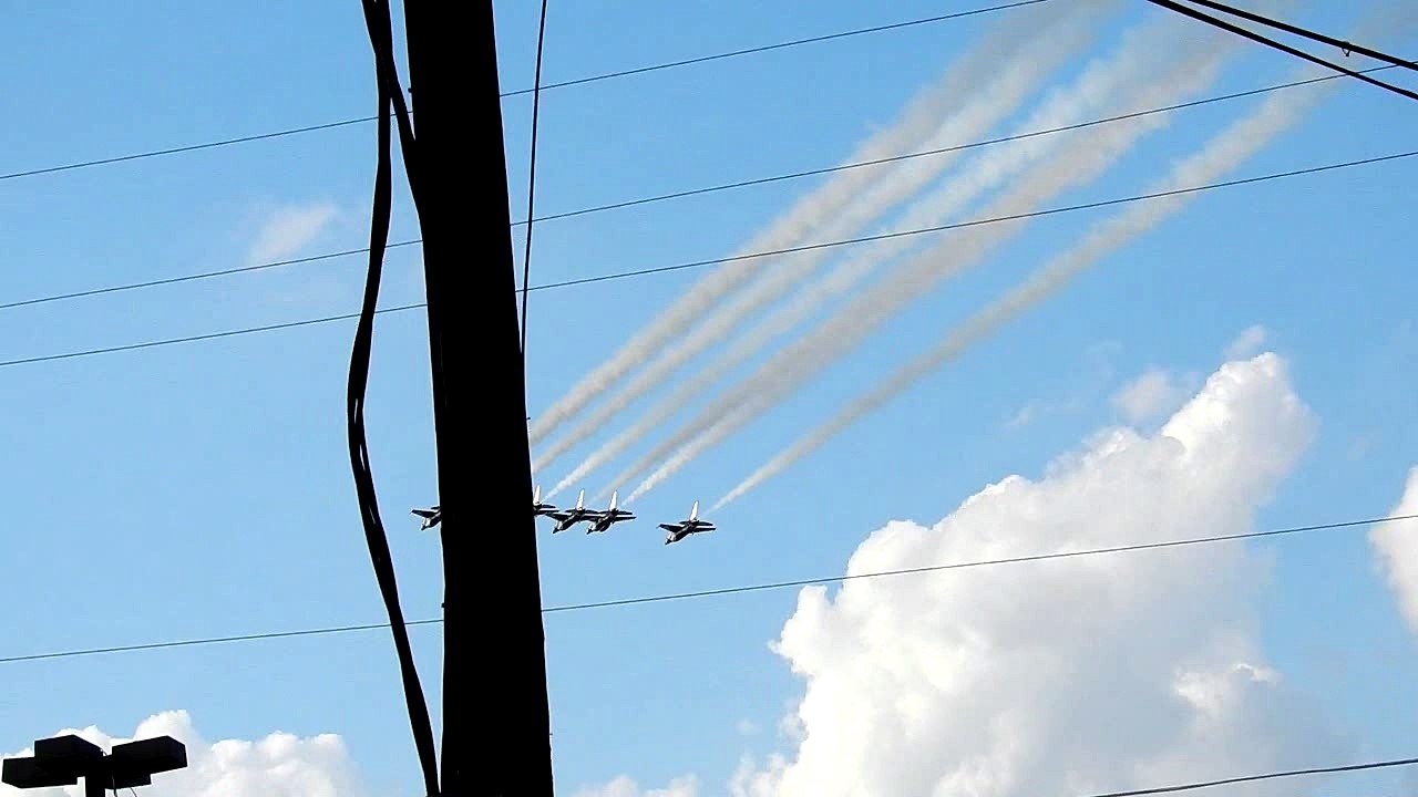 USAF Thunderbirds Arriving At Dobbins Air Reserve Base