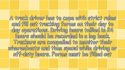 Importance of Trucking Forms for Truck Drivers