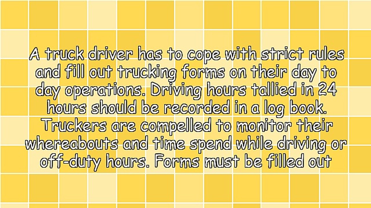 Importance of Trucking Forms for Truck Drivers