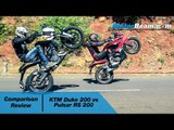 KTM Duke 200 vs Pulsar RS 200 - Comparison Review | MotorBeam