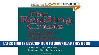 [BOOK] PDF The Reading Crisis: Why Poor Children Fall Behind New BEST SELLER