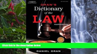 Big Deals  Oran s Dictionary of the Law  Full Read Most Wanted