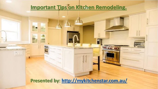 Important tips on kitchen remodeling.