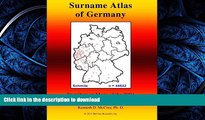 FAVORIT BOOK Surname Atlas of Germany: Distribution Maps of the 2001 Most Frequent Surnames in