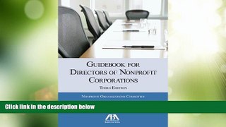 Big Deals  Guidebook for Directors of Nonprofit Corporations  Best Seller Books Best Seller