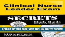 [BOOK] PDF Clinical Nurse Leader Exam Secrets Study Guide: CNL Test Review for the Clinical Nurse