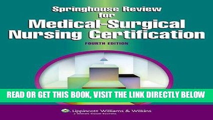 Tải video: Read Now Springhouse Review for Medical-Surgical Nursing Certification (Springhouse Nursing Review