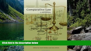 Big Deals  Comparative Law: A Handbook  Full Read Most Wanted