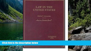 Big Deals  Law in the United States (American Casebook Series)  Best Seller Books Best Seller