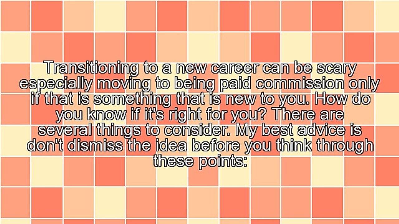 Why You Should Consider a Commission Only Career