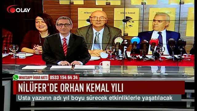 Nilüfer'de Orhan Kemal yılı (Haber 24 01 2017)