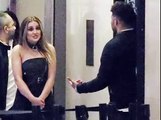 Daringly-dressed Perrie Edwards looks serious as she has tense discussion with new boyfriend Alex Oxlade-Chamberlain out