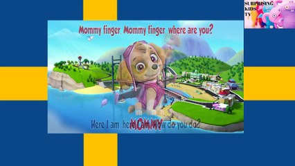 PAW Patrol på svenska Fingerfamiljen