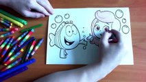 Bubble Guppies New Coloring Pages for Kids Colors Coloring colored markers felt pens pencils