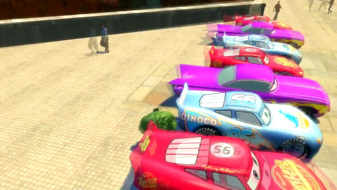 50 LIGHTNING MCQUEEN COLOR!! Custom Colors Lightning McQueen & SPIDERMAN Disney Cars Pixar Fun