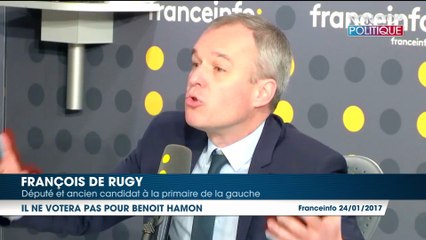 Benoît Hamon : François de Rugy ne votera pas pour lui à la primaire de la gauche