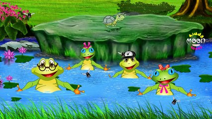 five little speckled frogs from Kiddy Moon Songs