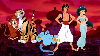 Alladin Disney Cartoon Finger Family / Daddy finger, daddy finger, where are you?