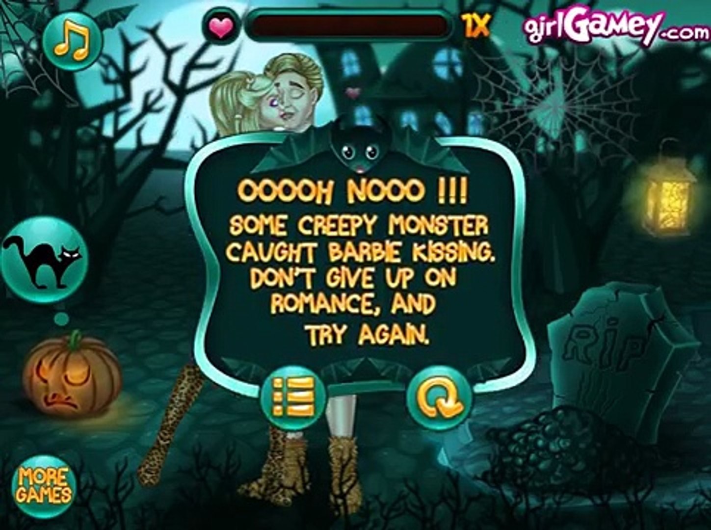 kissing barbie games