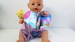 Baby Doll Bathtime Baby Born Wash Basin Brushes His Teeth Hands and Face Before Bedtime