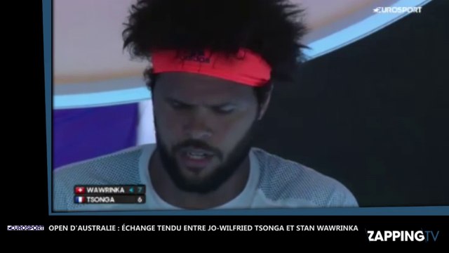 Open d’Australie, Jo-Wilfried Tsonga - Stan Wawrinka : Échange très tendu entre les deux joueurs (Vidéo)