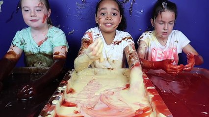 Kids vs Food Extreme Gross Challenge - Real Food Fight - Custard - Ketchup - BBQ Sauce - Shopkins