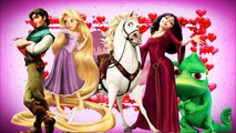 Finger Family Children Nursery Rhymes Tangled Rapunzel Cartoons 2D Animation | Finger Family Rhymes