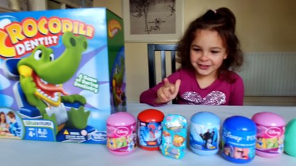 Kids Fun Crocodile Dentist Toy! Dare and win a Disney Surprise or Shopkins