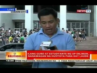 Ilang guro at estudyante ng UP Diliman, nanawagan ng hustisya para kay Laude