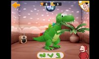 Curious George and the dancing Dinosaur Game | kinder surprise tv