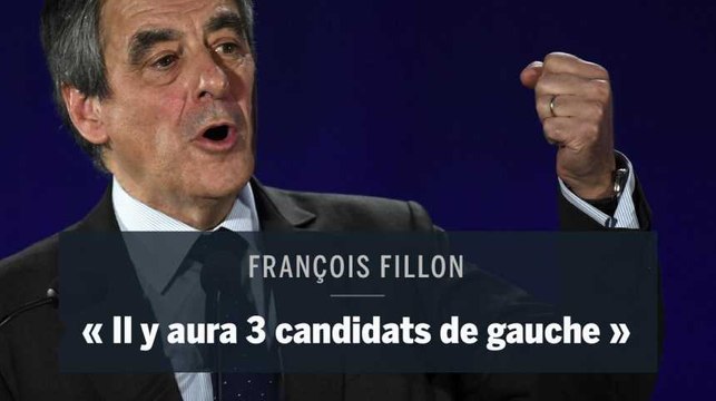 Fillon estime qu'il y aura trois candidats de gauche sans évoquer Manuel Valls