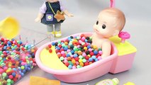 Baby Doll Bath Time in Colors Play Doh Dots Surprise Eggs Toys YouTube