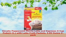 Gevalia Peppermint Mocha Latte and Espresso K Cup Pods6 Ct with Latte Froth Packets 5e65e212