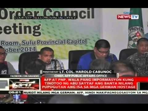 QRT: Lt. Col. Harold Cabundoc, Chief, AFP public affairs office