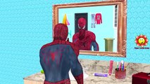 Spiderman Cartoon Funny Short Movie 3D Animated | Spiderman Shaving Compilation | Spiderman Vs Venom