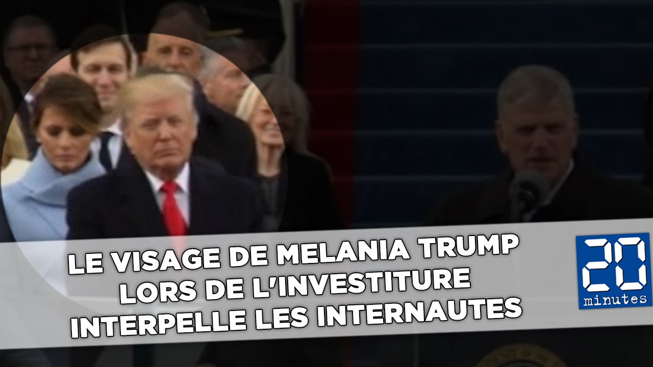 Le visage de Melania Trump lors de l'investiture interpelle les internautes