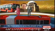 PM Nawaz Sharif takes a ride on metro bus along with CM Punjab