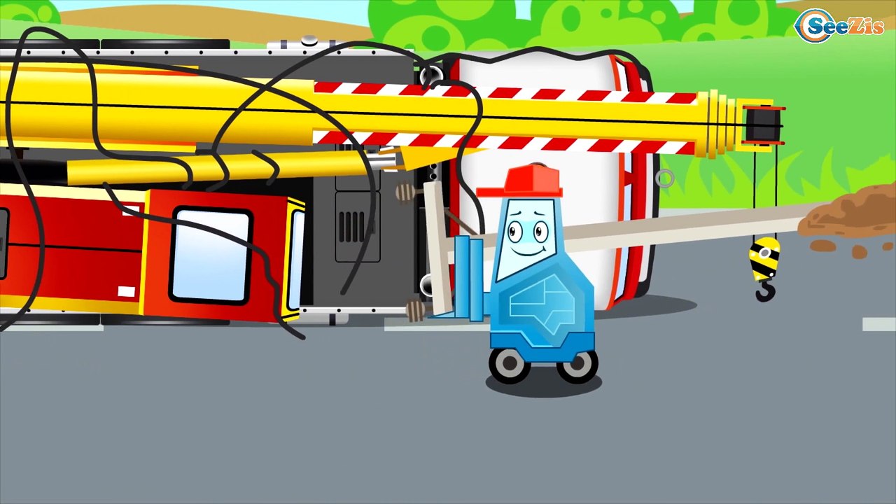 Красный Бульдозер в работе Мультфильмы про Весёлые МАШИНКИ Развивающие видео для детей Сборник 2