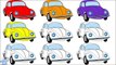 Learning Colors with Street Vehicles Cars Coloring - Coloured Cars Learn Colors in English