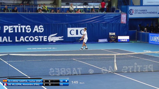 ALCARAZ GARFIA Carlos (ESP) vs DE VILLEPIN Alexandre (FRA) - 1st round main draw - 24/01/17 - Les Petits As