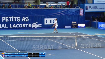 ALCARAZ GARFIA Carlos (ESP) vs DE VILLEPIN Alexandre (FRA) - 1st round main draw - 24/01/17 - Les Petits As