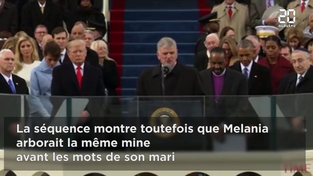 Le visage de Melania Trump lors de l'investiture interpelle les internautes