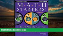 Audiobook  Math Starters: 5- to 10-Minute Activities Aligned with the Common Core Math Standards,