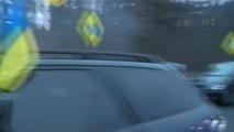 Ukrayna'da Otomobil Sürücüleri Yollara Döküldü